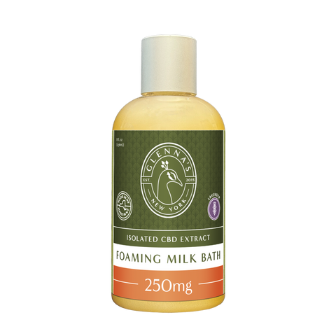 Relax, Restore, and Rejuvenate with Glenna’s CBD Foaming Milk Bath – Lavender (250mg)