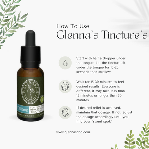 1000MG Tinctures Glennas CBD