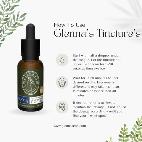 2000MG Tinctures Glennas CBD