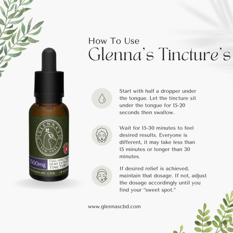 3500 MG Tinctures Glennas CBD
