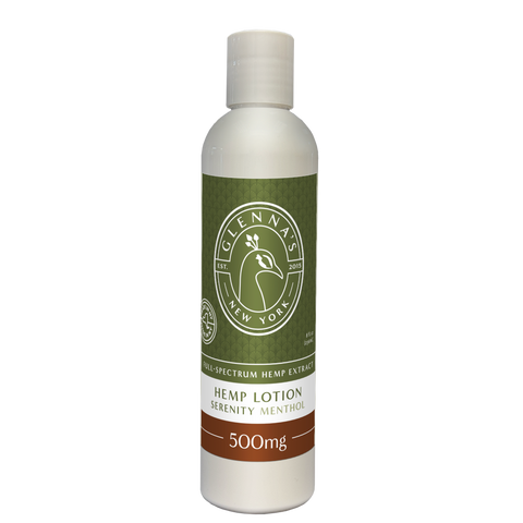 500MG Serenity or Menthol Lotions Glennas CBD