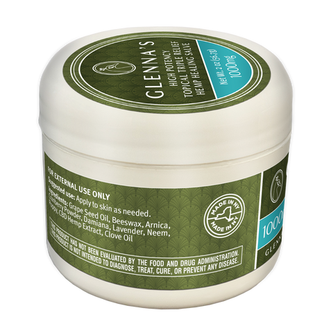 500MG and 1000MG Triple Relief Salves Glennas CBD