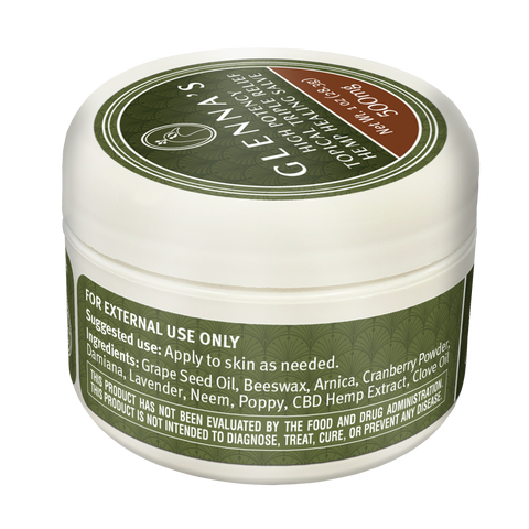 500MG and 1000MG Triple Relief Salves Glennas CBD