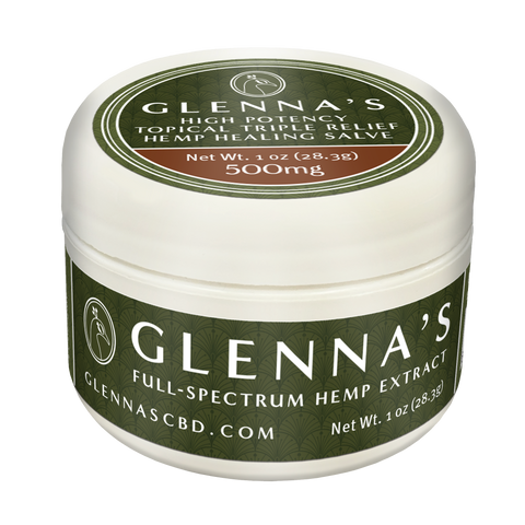 500MG and 1000MG Triple Relief Salves Glennas CBD